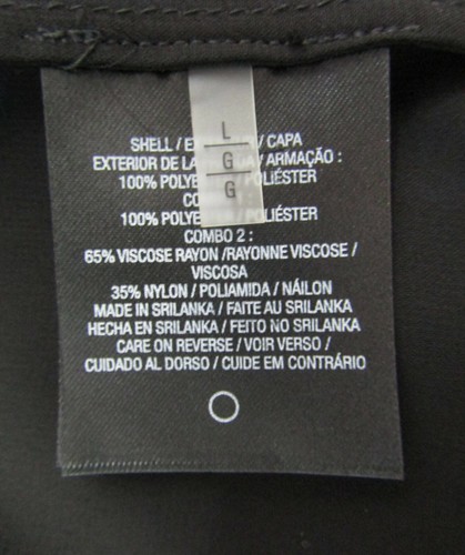 T TAHARI Austin Front Zippered Blouse Top Printed Blue Black Sheer L Large - Picture 10 of 11