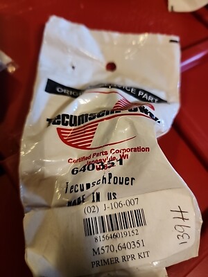 Tecumseh 640351 Primer Repair Kit | eBay