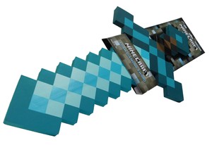 Original Minecraft 1:1 Schwert Diamond Edition 53 cm 