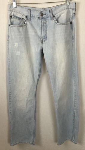 Blue Distressed Denim Jeans Pants 