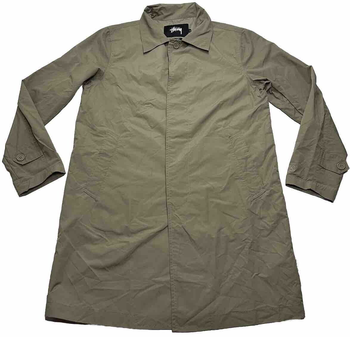 Men's Stussy Nylon Trench Coat Size Small Beige #115240 | eBay Men's Stussy Nylon Trench Coat Size Small Beige #115240 | eBay