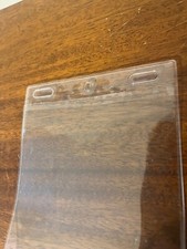 25PCS Vertical Clear soft Plastic ID Card Badge Holder Waterproof Business Case