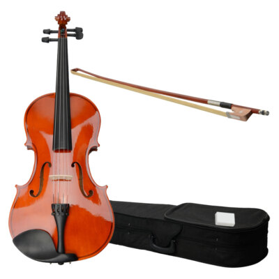 15'' Student High Quality Acoustic Viola w/ Case + Rosin + Bow for Beginner