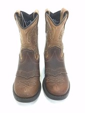 Infant's Old West Brown Round Toe Boots, Style 1936I