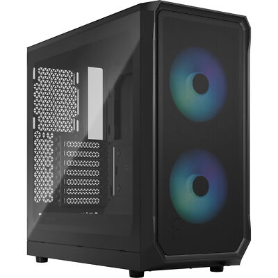 Fractal Design Focus 2 RGB Black TG Clear Tint, Tower-Gehäuse, schwarz