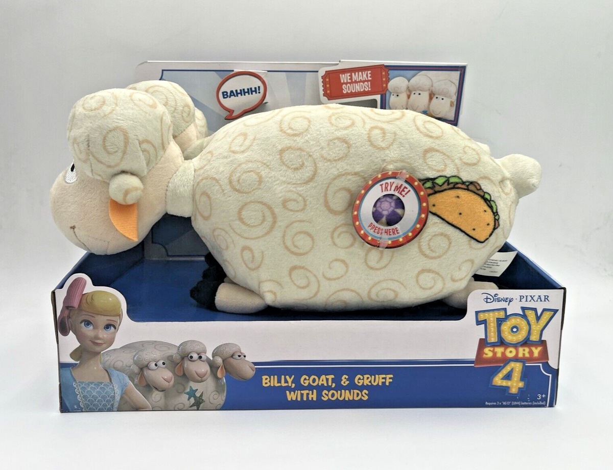 Toy Story Billy Goat Gruff Plush Set with Sounds Disney Pixar Bo Peep  Sheep