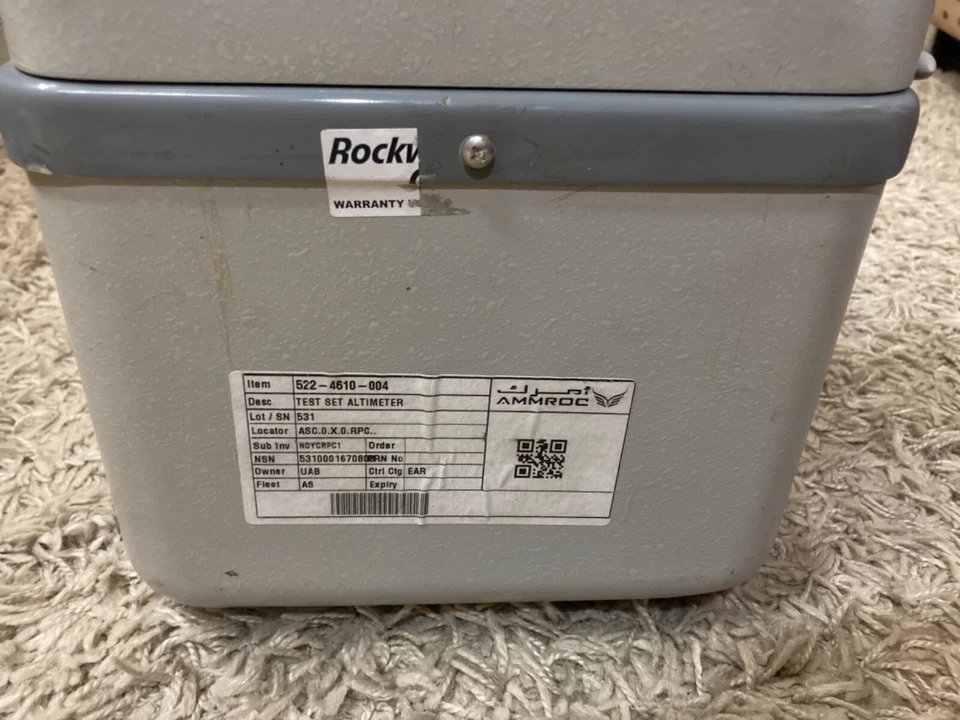 JUEGO DE PRUEBA ALTÍMETRO ROCKWELL COLLINS 980N-1 Foto 4 de 4