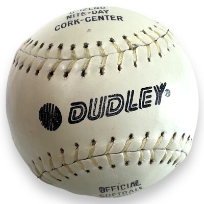Dudley Softball White C-12LND NIte Day Cork Center Offical Softball Haiti