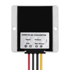 DC 24V Step Up to DC 48V 5A 240W Converter Booster Waterproof Voltage Regulator