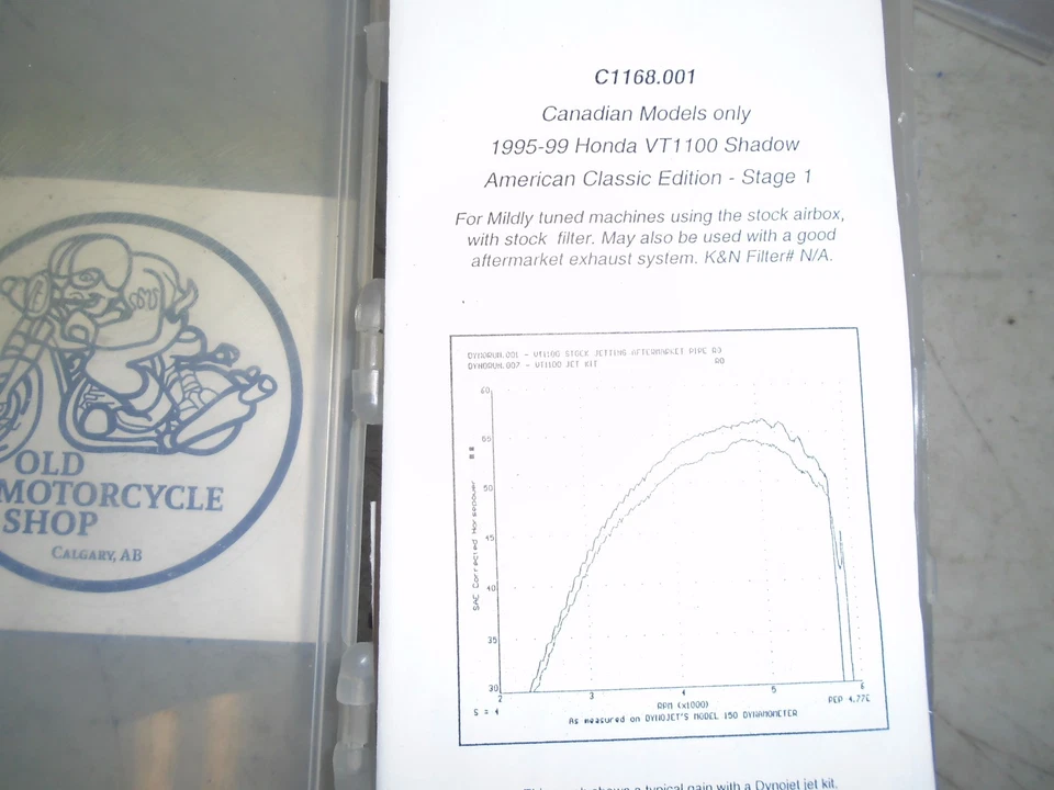 1995-1999 HONDA VT1100 SHADOW STAGE 1 JET KIT DYNOJET - Image 2 of 4