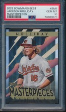 PSA 10 JACKSON HOLLIDAY 2022 Bowman's Best MASTERPIECES Orioles RC GEM MINT