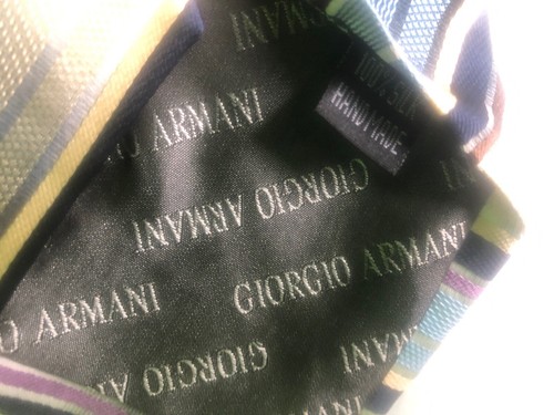 Giorgio Armani - Designer Men’s Silk Tie - Hand Made In Italy - Superb - Picture 6 of 11