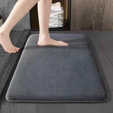 Soft Memory Foam Bath Mat - Ultra Absorbent Non-Slip Quick-Dry Bathroom Rug