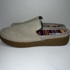 Muk Luks Womens Street Kings Highway Clogs Sz 7 Beige Comfort
