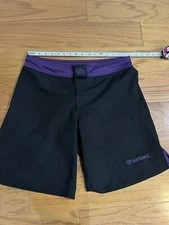 BJJ grappling Shorts Sanabul Black Ranked Purple 