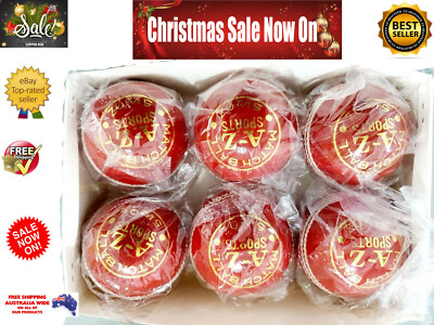 6 x 156 gm 4 Piece Premium Quality Match Ball BAT FRIENDLY Cricket Hard Ball