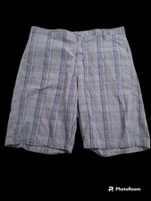 Elixir Mens Shorts Size 40W Gray Plaid