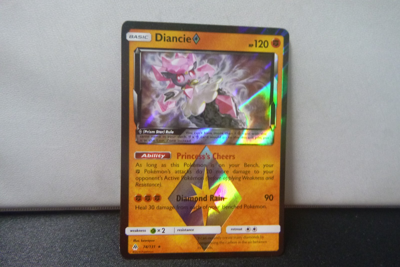 Pokemon Card S&M Forbidden Light Diancie Holo 74/131