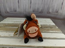 Disney store lion king pumbaa pig bore bean bag sound beanie plush toy