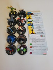 Heroclix Marvel Amazing Spider-Man Gravity Feed Complete 201-210 with cards