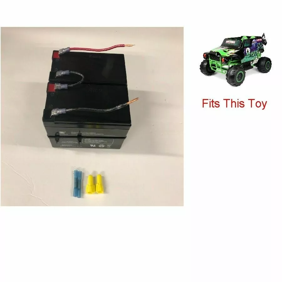 24v Battery Replacement w Kit for Grave Digger Power Wheels Toy