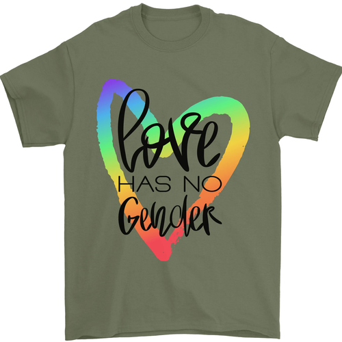 LGBT Love Has No Gender Gay Pride Day Mens T-Shirt 100% Cotton - Picture 32 of 102