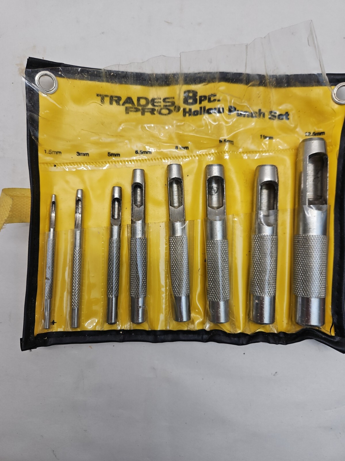 TRADES PRO (8) PC HOLLOW PUNCH SET W/CASE. eBay
