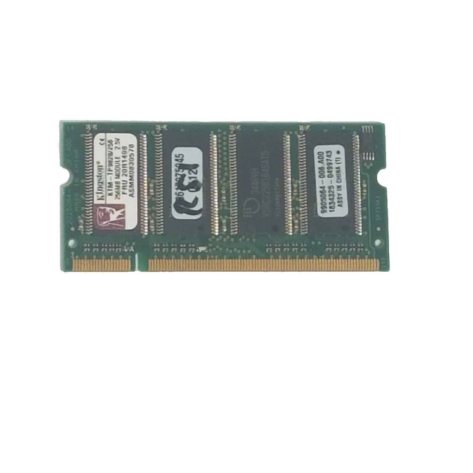 Ordenador Kingston DDR1 SDRAM 256 MB capacidad por módulo de memoria (RAM)