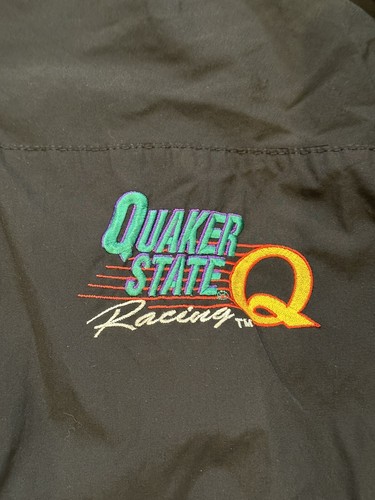 Vintage CROWN Quaker State Racing Windbreaker Jacket XXL Embroidered NASCAR USA - Picture 12 of 12