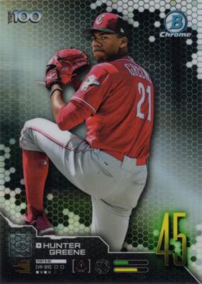 2019 Bowman Chrome Scouts' Top 100 #BTP-45 Hunter Greene FREE