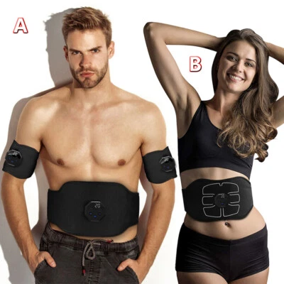 EMS Abdominal Muscle Toning Trainer ABS Stimulator Toner Fitness Binder Gym Belt