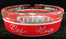 Vintage Used Riviera Delmonico Cafe Noir Advertising Tourist Ashtray B4-2A-U