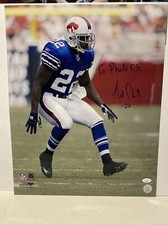 Nate Clements Signed Buffalo Bills 16x20 Photo JSA