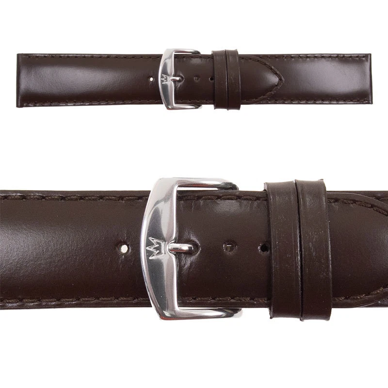 Correa de reloj Zuccolo Rochet francesa de cuero liso (acolchado medio) Foto 3 de 4