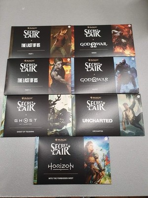 SECRET LAIR PLAYSTATION TROPHY BUNDLE REGULAR 7 BOX FULL SET - MTG MISB ENG