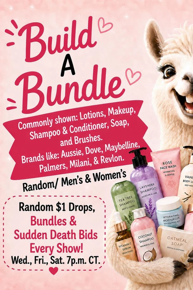 Build A Bundle! Makeup, Shampoo, Conditioner, Facemasks, Lotion, Brushes