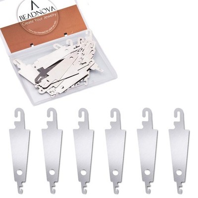 BEADNOVA Needle Threaders 20pcs Stainless Steel Sewing Threader Silver