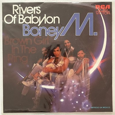 BONEY M. -RIVERS OF BABYLON / BROWN GIRL IN THE RING- 1978 MEXICAN 7'' SINGLE PS
