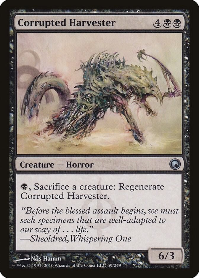 Corrupted Harvester 59 Uncommon Scars of Mirrodin Magic: The Gathering Near Mint