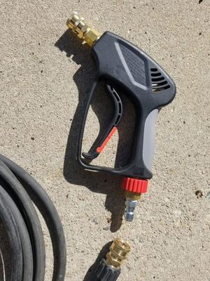 #ad #ad NEW 5000 PSI Pressure Washer Short Gun 360 Swivel 3 8quot; Quick Connect 5 Tips Kit $59.99