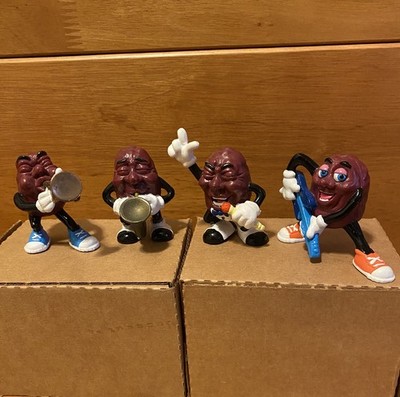 California Raisin Vintage 4 Figurine Band Set 1987-1988 Calrab