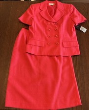 Kasper Women s 2 Piece Suit Pink Skirt Jacket Size 10 NWT