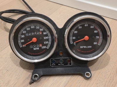 Harley Davidson Speedometer Tachometer Mounting Bracket FXR XL | eBay