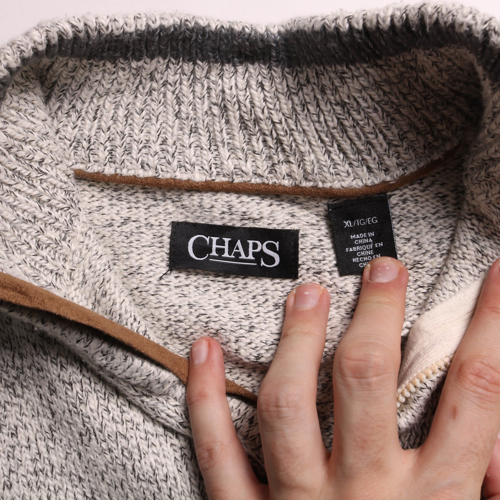 Chaps Grey Jumper Mens Xl image 3
