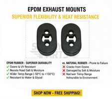 Exhaust Mount Rubber Hanger EPDM fits MINI R50 R52 R53 Cooper S - 18201176013 x2
