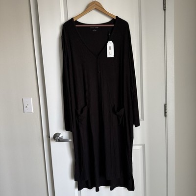 NWT Universal Standard Women's Weekend Ribbed Knit Cardigan Dress SZ L Peru Made