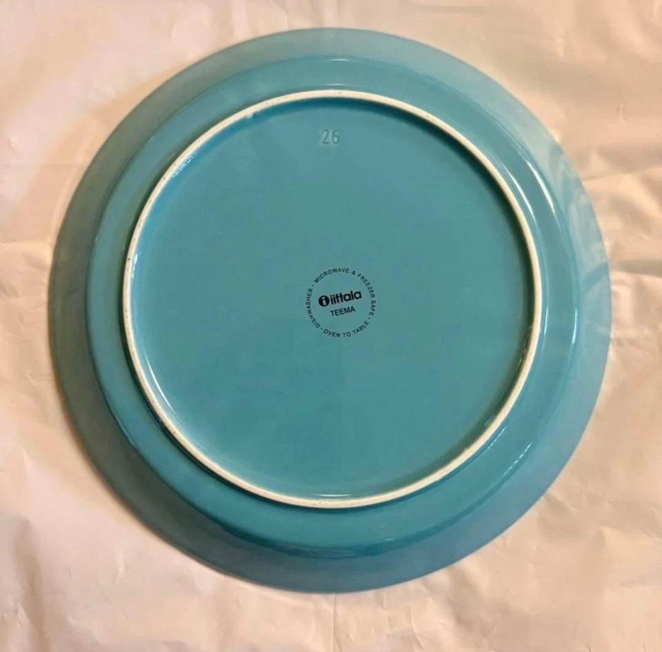 Iittala Teema Turquesa 10,2 pulgadas (26 cm) Juego de 2 Descatalogados Usados Japón Foto 2 de 4