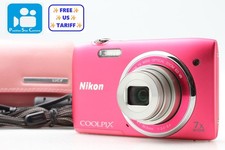      MINT  Nikon Coolpix S3500 Pink Digital Camera From JAPAN