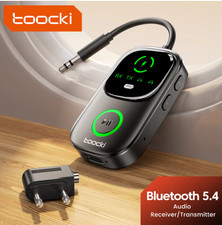 Toocki Bluetooth 5.4 Audio Transmitter Receiver 2 in 1 AUX Adapter
