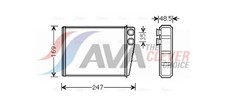 Wärmetauscher Innenraumheizung ** CLEVER FIT ** AVA Clever Choice MSA6673 für GL